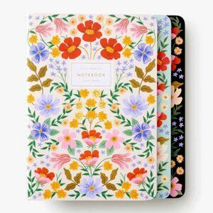 NEW SET 3 Rifle Paper Co. "NOTEBOOK COLLECTION" Ruled Notebooks 64 pages EA